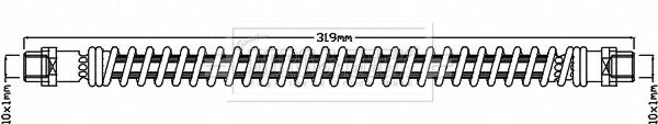 BORG & BECK Bremžu šļūtene BBH8118